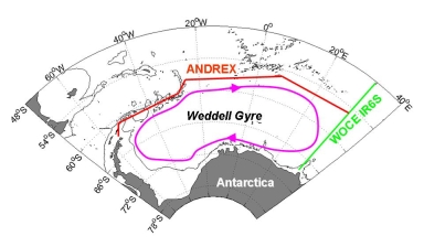 Weddell Gyre - ANDREX study area