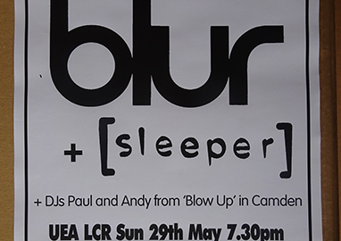 blur concert poster